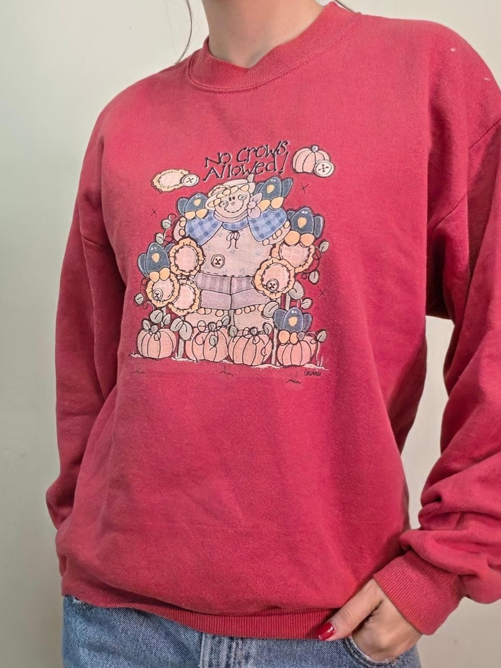 90s Vintage scarecrow sweatshirt